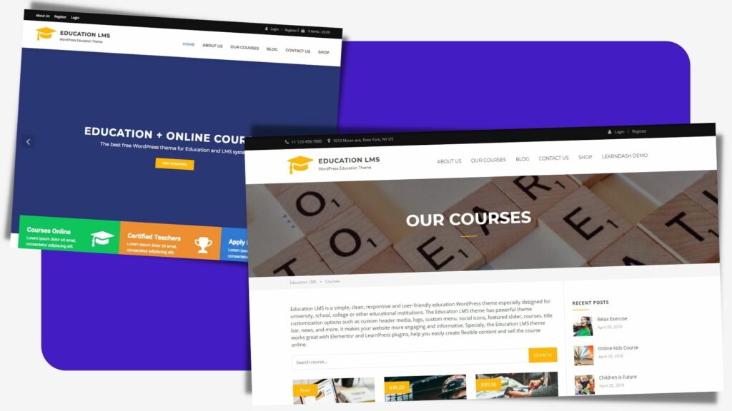 Education LMS elearning theme
