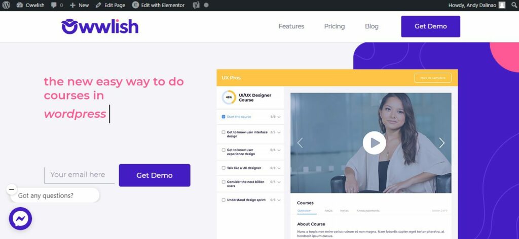 Owwlish - The new easy way to do courses in WordPress