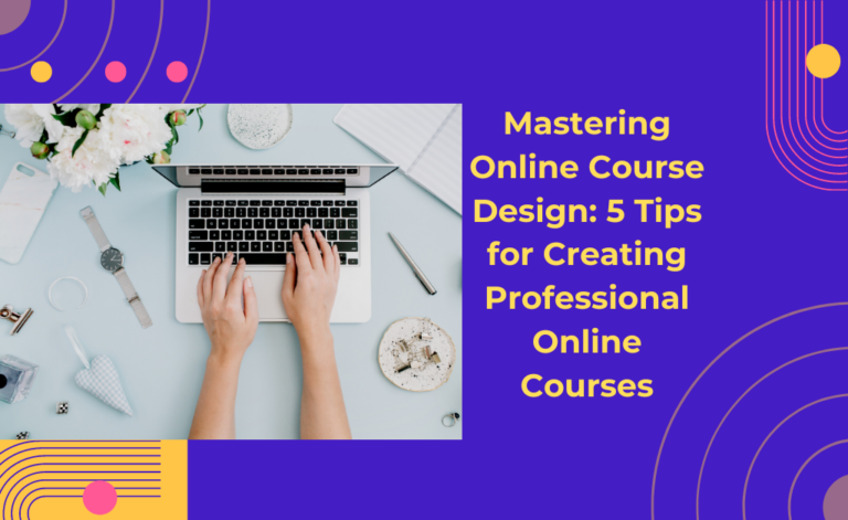 Content creator designing a professional online course